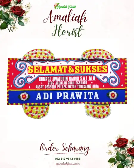 Papan Bunga Ucapan Selamat 3 Ilir